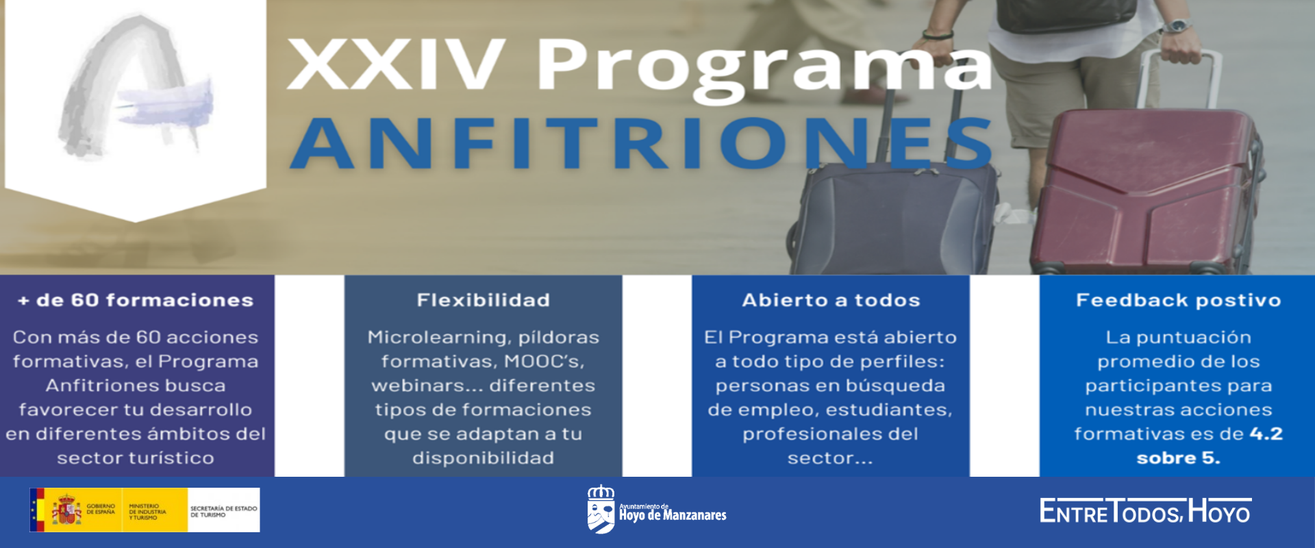 Abierta la inscripción para la XXIV edición del Plan de Formación turística ‘ANFITRIONES’