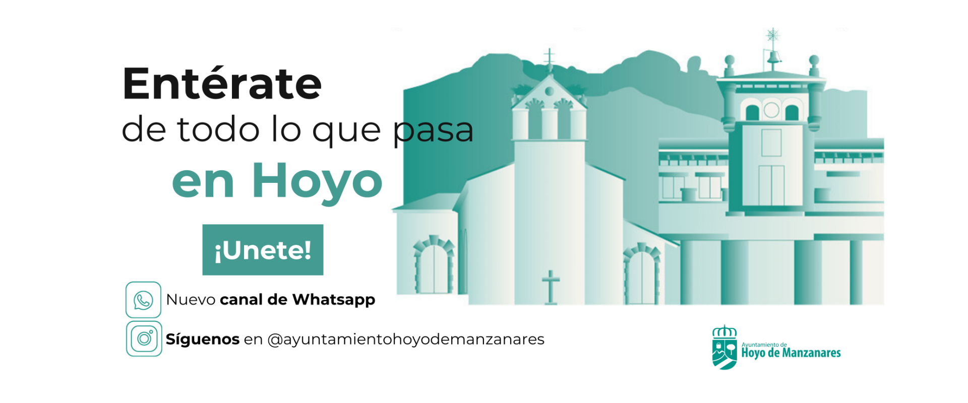 El Ayuntamiento de Hoyo de Manzanares lanza nuevos canales de comunicación en WhatsApp e Instagram