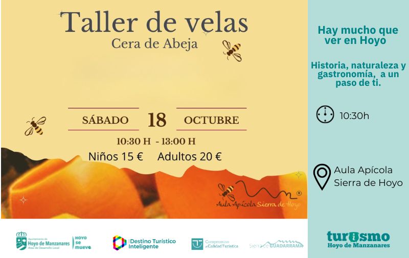 Taller de velas de cera de abeja