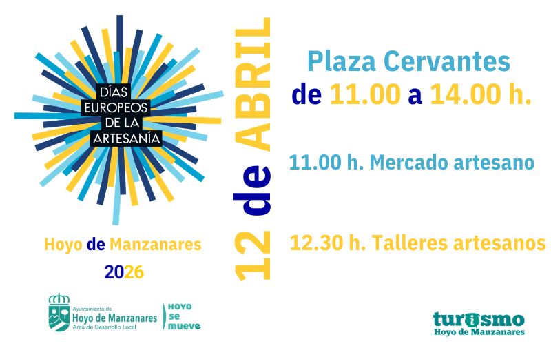 Domingo 12 de abril. Días Europeos de la Artesanía. Mercado y talleres artesanos.