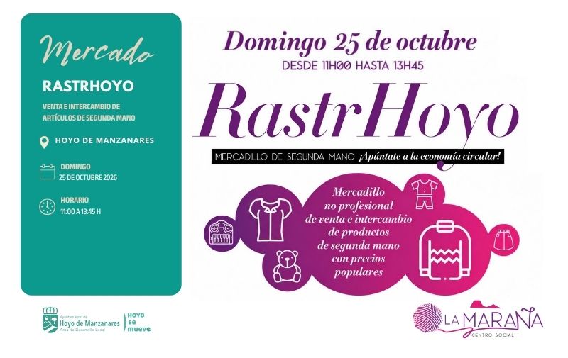 El RastrHoyo vuelve a la Plaza Mayor ¡Dale una segunda vida a tus cosas!